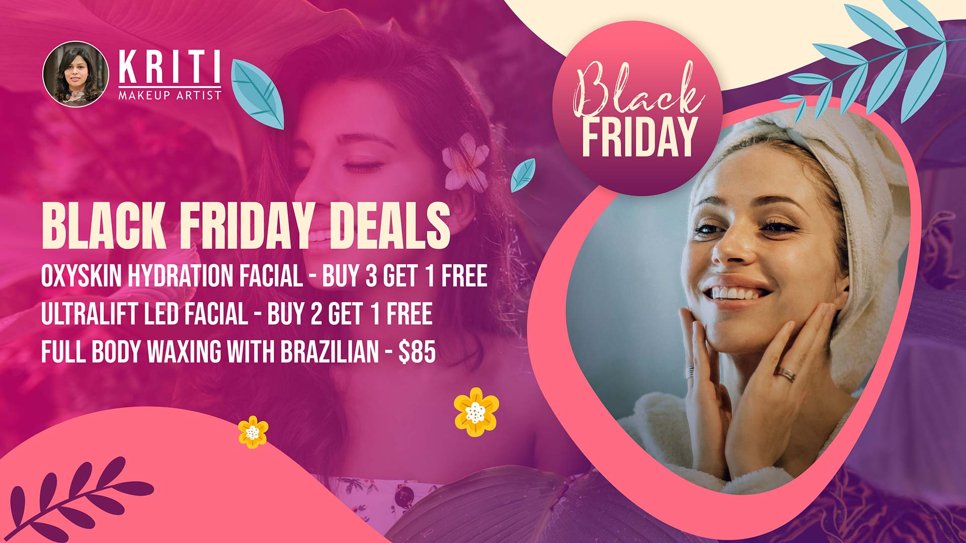 Black Friday Facial Waxing Promotion Brampton