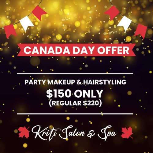 Canada Day Makeup Promotion Brampton