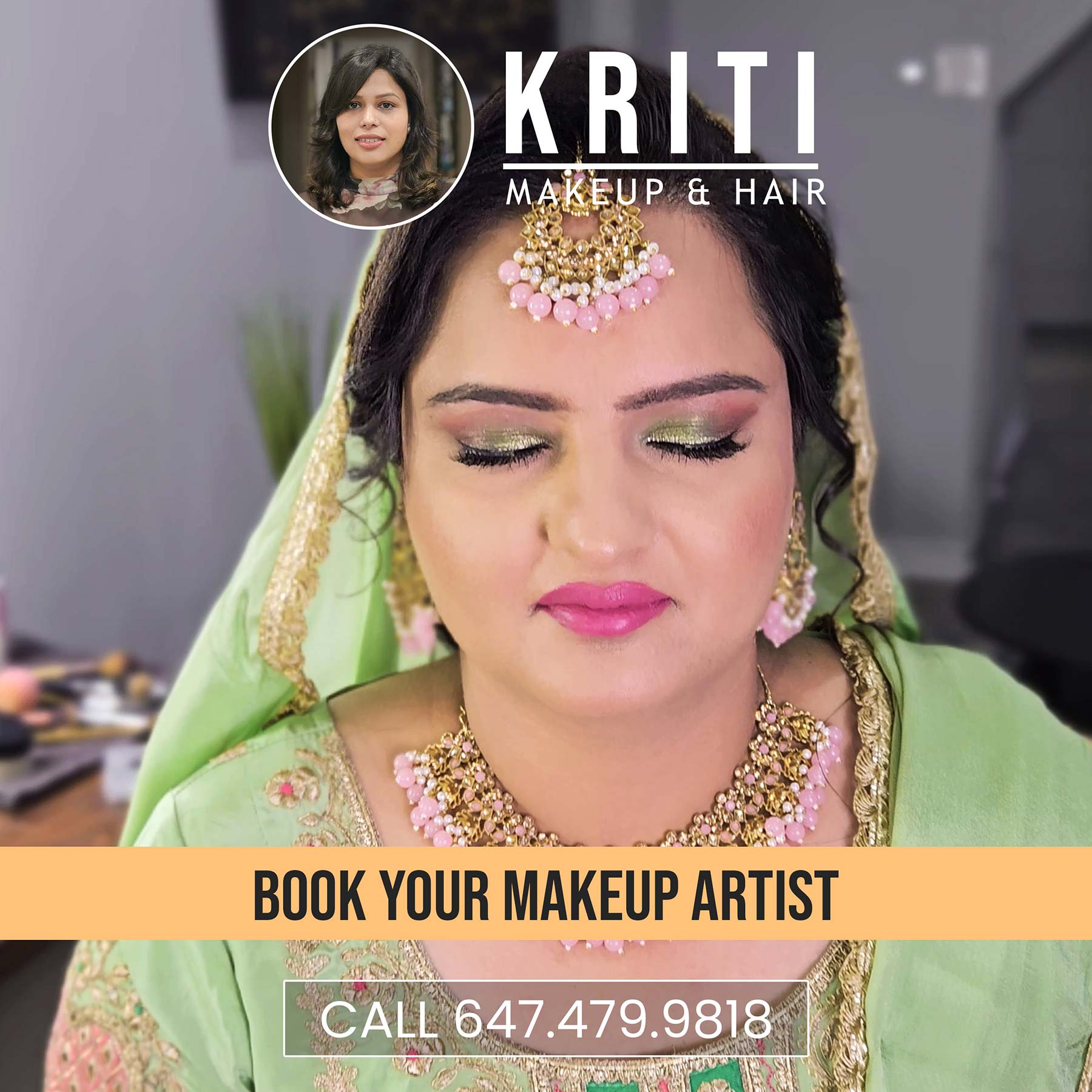 Desi Bollywood Style Makeup Brampton Canada