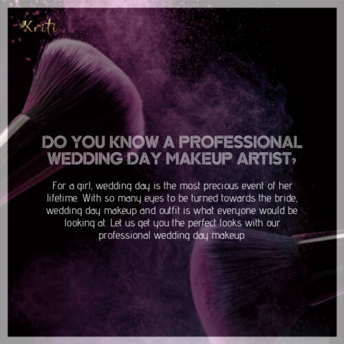 Do You Know A Professional Wedding Day Makeup Artist