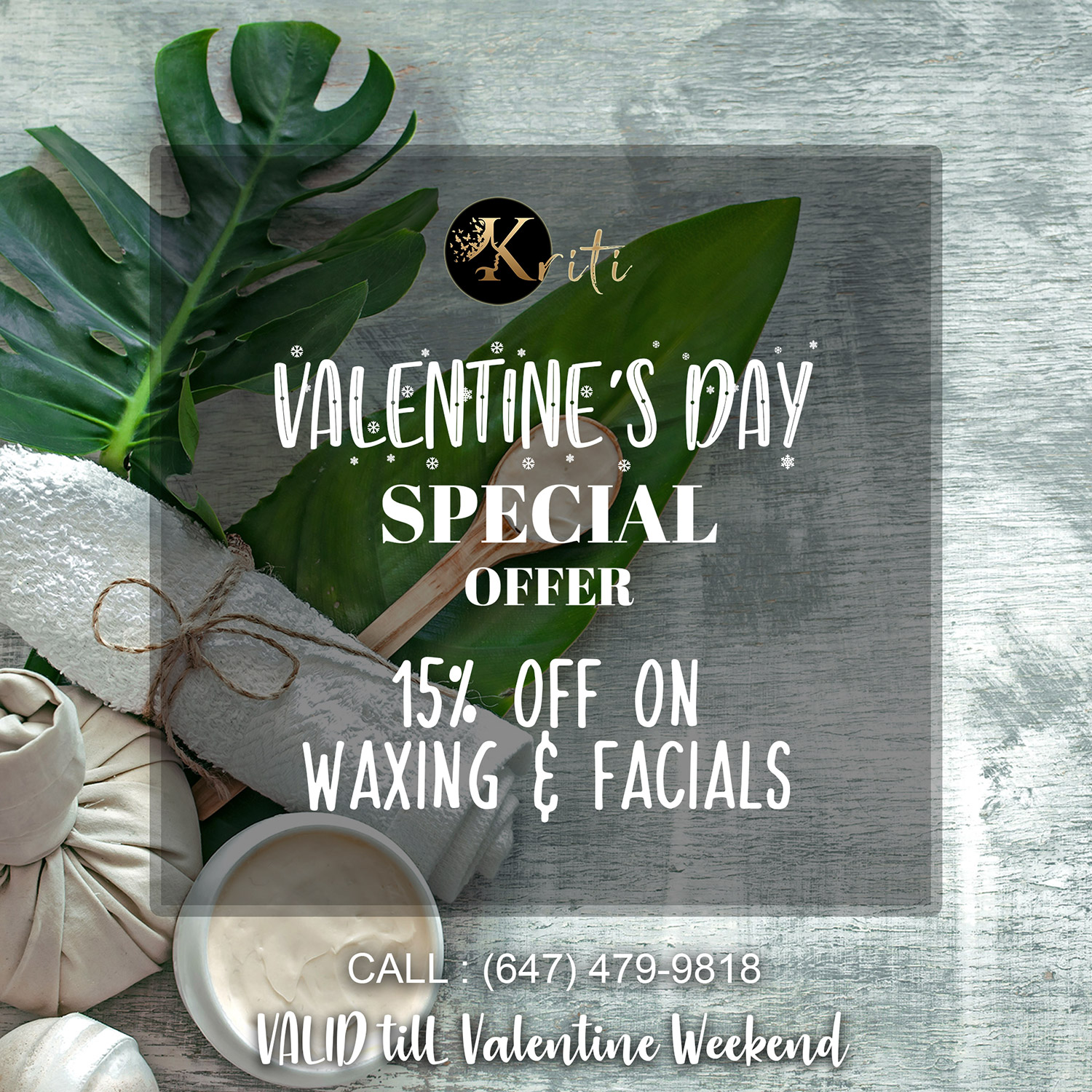 Facial Waxing Valentines Day Offer Discount Brampton