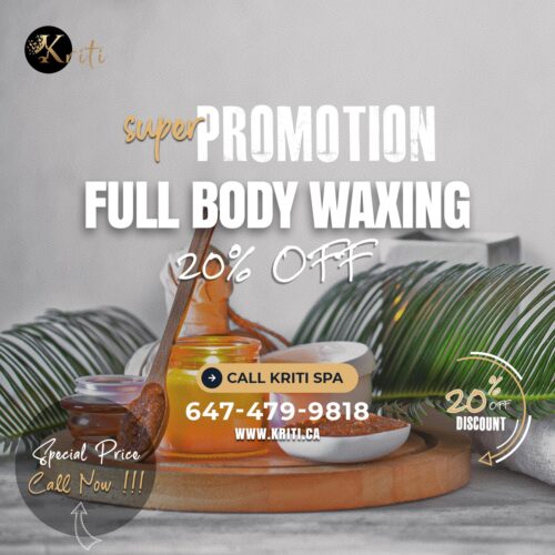 Full Body Waxing Salon Promotion Brampton