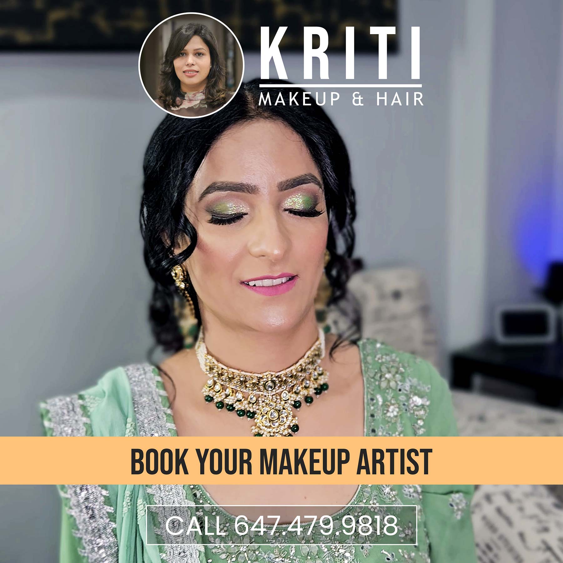 Hollywood Bollywood Style Makeup Brampton