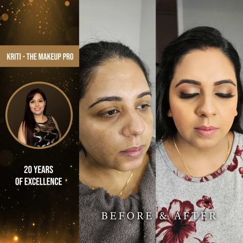 Makeup Before After Kriti Salon