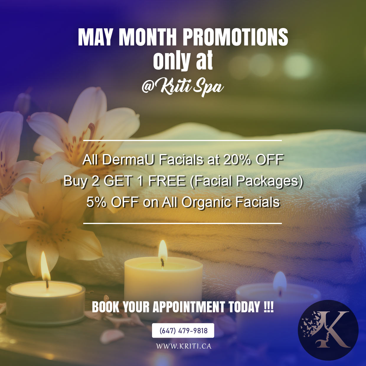 May Salon Promotion Brampton